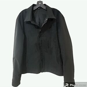 Theory Mens Black Raincoat size XL
